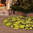 thumbnail image 6 of Yiaed Yellow Butterflies Print Christmas Tree Skirt , Tree SkirtsTree Mat for Christmas Winter Holiday Indoor Decorations-48", 6 of 7