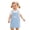 Blue&&100, variant on CONROSES Toddler Girls Clothes Set Graphic Short Sleeve Bodysuit Overalls Outfits for Kids, Sizes 12-18 Months