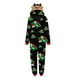 thumbnail image 2 of Conjuntos de pijamas navideños familiares Fiomva a juego con estampado de renos y copos de nieve para parejas y niños, 2 of 4
