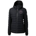 thumbnail image 2 of Women's-Cutter & Buck  Black Inter Miami CF Mission Ridge Repreve Eco Insulated Hooded Puffer Jacket, 2 of 3