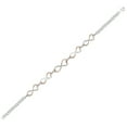 thumbnail image 2 of Heart Shaped Infinity Diamond Tennis Bracelet in 10K Two Tone Gold (1/10 cttw), 2 of 3