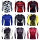 thumbnail image 4 of Minnieouse Camiseta de compresión para hombre, de secado rápido, de manga larga, para gimnasio, Fitness, ropa deportiva, mallas elásticas de camuflaje, Camisetas punto amarillo Minnieouse AP013550-06, 4 of 6
