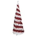 thumbnail image 2 of Northlight 6' Pre-Lit Candy Cane Pop-Up Artificial Christmas Tree, Clear Lights, 2 of 3