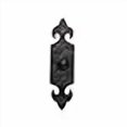 thumbnail image 3 of RCH Hardware Fancy Decorative Wrought Iron Bell Push, Black Matching Screws Included, 3 of 4