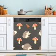 thumbnail image 5 of Hedgehog Mushroom Dishwasher Magnetic Covers Magnet Sticker Kitchen Decor Dishwasher Refrigerator Front Door Covers Decorative Magnetic 23" x 26", 5 of 6