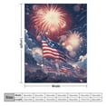 thumbnail image 2 of Flannel Blanket for Bed July 4th Fireworks American Patriotic Velvet Flannel Blanket for Couch Bed Sofa 4th of July Independence Day Throw Blanket Novelty Unique Ideas Gifts Blankets 50"x60", 2 of 8