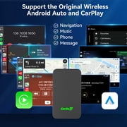 Carlinkit 5.0 Wireless CarPlay/Android Auto Adapter – Convert Wired CarPlay & Android Auto to Wireless – Stable Connection for Car Multimedia – Easy Setup & Compatibility