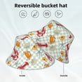 thumbnail image 2 of Bingfone Lobster Sea Shell Bucket Hat for Men Women,Packable Reversible Printed Sun Hats,Fisherman Outdoor Travel Hiking Beach Caps, 2 of 7