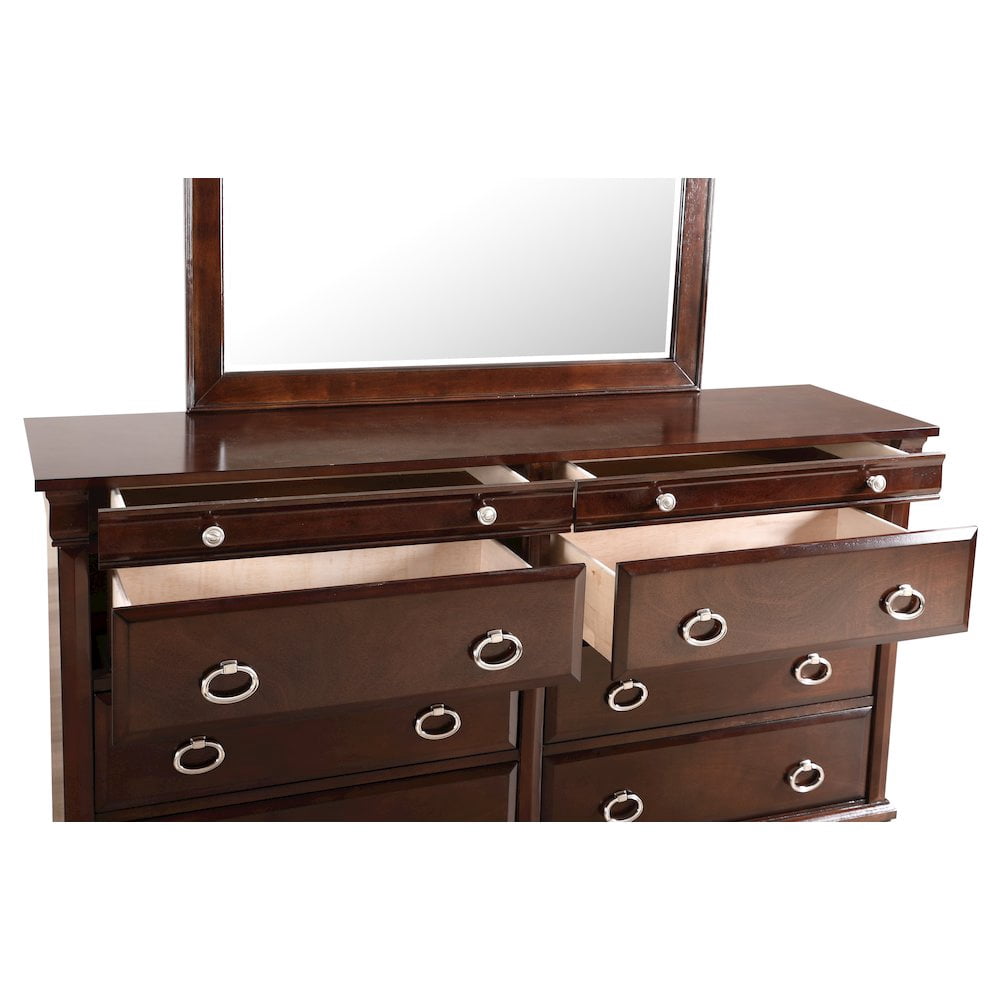 Glory Furniture Triton Dresser in Cappuccino Color