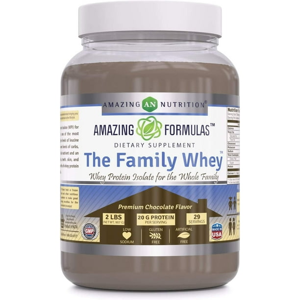 Amazing Formulas The Family Whey Protein (Isolate) Powder for The Whole