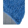 thumbnail image 7 of Unique Loom Solid Shag Collection Area Rug (7' 10" x 10' Oval Periwinkle Blue), 7 of 7