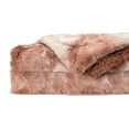 thumbnail image 3 of Chanasya Fuzzy Faux Fur Throw Blanket - Light Weight Blanket for Bed Couch and Living Room Suitable for Fall Winter and Spring (50x65 Inches) Rose Dust, 3 of 3