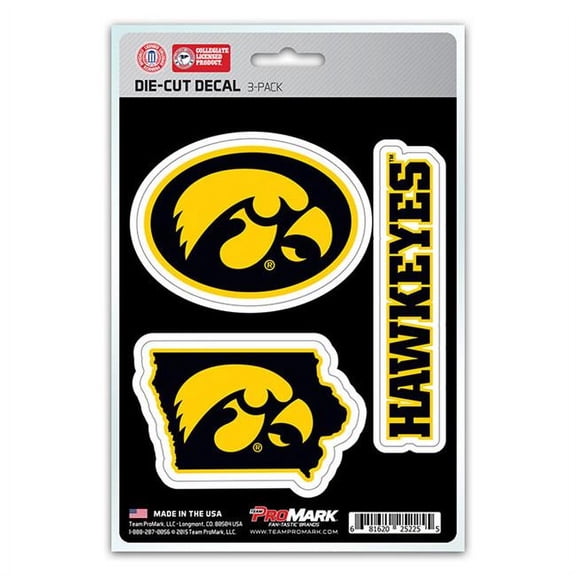 Iowa Decal - Pack of 3