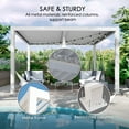 thumbnail image 7 of Kozyard Elizabeth Outdoor Louvered Pergola Sun Shade Aluminum Pergola Rainproof Gazebo with Adjustable Roof for Outdoor Deck Patio Garden Yard (12' x 16'), 7 of 7