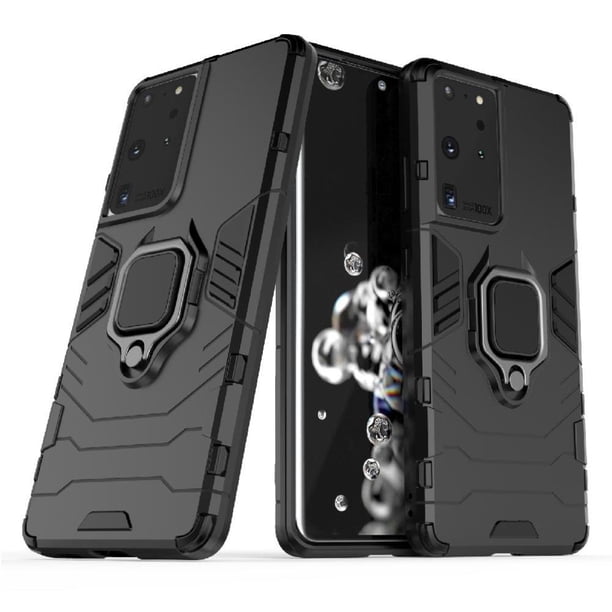 Funda para Samsung Galaxy S21 Ultra 5G con Soporte Anillo Giratorio 360° y Protección Resistente a Golpes y Caídas