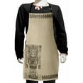 thumbnail image 1 of Tribal Kids Apron, Mayan and Inca Tribal Superstition Primitive Relic Archeology, Boys Girls Apron Bib with Adjustable Ties for Cooking Baking Painting, Tan Army Green, by Ambesonne, 1 of 2