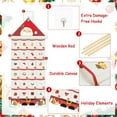 thumbnail image 5 of Xugoox Christmas Advent Calendar with Pocket, Wall Hanging Bag for Home Christmas Countdown Decoration, Christmas Decoration (Red), 5 of 8