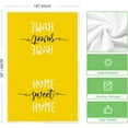 thumbnail image 6 of Yellow Stripes Home Sweet Home Boho Summer Kitchen Towels Dish Towels, 18x26 Inch Seasonal Decoration Hand Towels Set of 4, 6 of 6