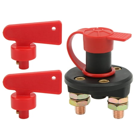 Cars Power Off Switches, Car Battery Disconnect Switch DC 12V-24V Brass ...