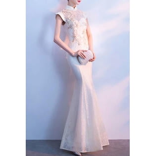 mermaid junior bride dress