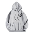 thumbnail image 7 of GEWSEY Womens Trendy Hoodies With Sayings Long Sleeve Sweatshirts Pullover Casual Tops Y2K Teen Girls Clothing (Light Gray, 5XL), 7 of 7
