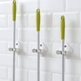 thumbnail image 4 of Estante para fregona de pared, almacenamiento y organización de baño y cocina, gancho para escoba, 4 of 5