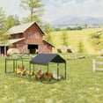 thumbnail image 2 of Large Metal Chicken Coop,120" x40x40 Heavy Duty Walk-in Chicken Runs with Waterproof and Anti-Uv Cover,Portable Poultry Cage Hen House Outdoor Backyard Farm Playpen Exercise Pen for Rabbit Duck, 2 of 8