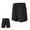 Black, variant on AherBiu Gym Shorts Men Stretch Quick Drying Drawstring Elastic Waist Running Shorts with Pockets Lightweight Athletic Shorts