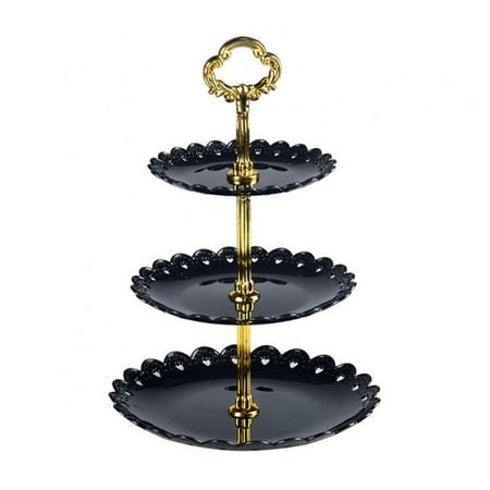 

3-Tier Plastic Dessert Stand Pastry Stand Cake Stand Cupcake Stand Holder Serving Platter for Party Wedding Home Decor