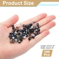 thumbnail image 2 of Uxcell 100 Paquete de Cuentas de Cubo de Cristal, Cuentas de Vidrio Cuadradas Facetadas de 4mm para Pulseras, Collares, Aretes, Manualidades de Joyería DIY (Serie Negra), 2 of 6