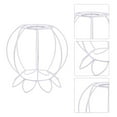 thumbnail image 3 of EIMELI Lampshade Frame E27 Light Socket Chandelier Shade Ring Fitter Iron Lampshade, 3 of 6