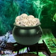 thumbnail image 3 of PMU Halloween Cauldron - Cauldron Plastic Pot & Bucket - Halloween Party Favors & Supplies - Perfect Kitchen & Home Décor - Candy Holder for Kids, 16 inch Witches Green, Pkg/2, 3 of 7