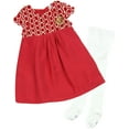 thumbnail image 1 of Petit Lem Robe et Collants pour Petite Fille Élégants et Mignons, Tailles 12M-4 - 3, 1 of 2