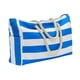 thumbnail image 3 of Bolso grande de playa jinwen para mujer Azul profundo, 3 of 8