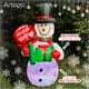 thumbnail image 3 of Inflable de Navidad Artego Mono de Nieve y Letrero Santa Stop Here Multiled 1.85m, 3 of 9