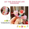 thumbnail image 5 of PENGXIANG 20 Pcs Girls Hair Clips Barrettes,1.5Inch Lovely Animal Fruit Printed Pattern Metal Lined Alligator Hair Clips Cartoon Design Hairpins for Kids Teens Pets (Fruit& Lollipop), 5 of 7