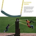 thumbnail image 2 of Heavy Duty Swing Seat - Swing Set Accessories Swing Seat Replacement with Plastic Coated Chain for Easy Install - Green, 2 of 8