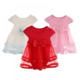 thumbnail image 2 of AJZIOJIRO Newborn Baby Toddler Princess Dress Girls Flutter Lace Dress Sleeveless Muslin Summer Sleeveless Dress 0-18M, 2 of 9