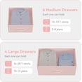 thumbnail image 3 of Drawer Dresser for Bedroom with 10 Drawers, Dressers & Chest of Drawers Large TV Stand, Long Fabric Storage Drawer with Wood Tabletop for Kids Room, Closet, Hallway, Entryway, 3 of 7
