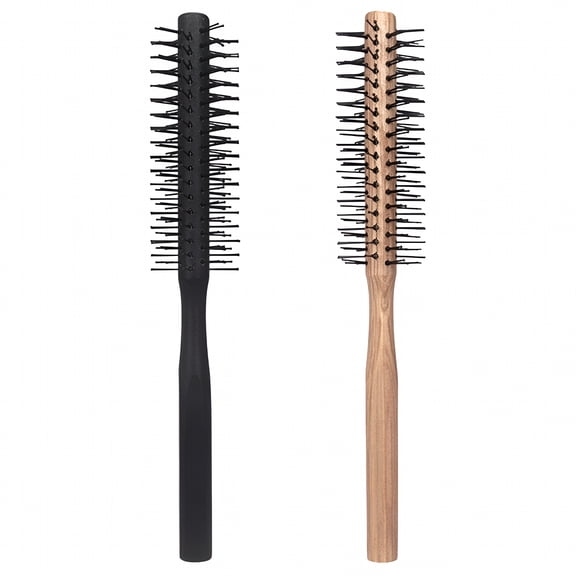 RAGUPEL round brush 2pcs Roll Hair Combs Curly Hair Styling Brush Women Hair Brush Hair Blow Drying Brush,8.27"X1.42"X1.42"