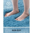 thumbnail image 2 of Alfombra de baño Ruggnovea, color azul, 43 x 60 cm, lavable a máquina, 2 of 7