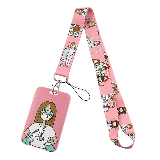 Protector de identificación, cordón de separación Universal, cordones para tarjetas, accesorios, cordones para teléfono para enfermera, regalo para Patrón D