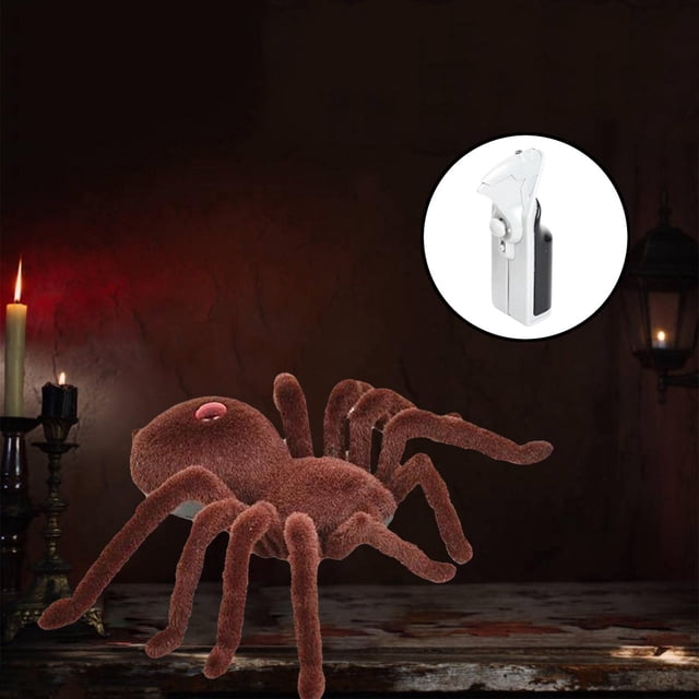 de animales de tarántula realistas, broma divertida, broma, broma, regalos para Halloween, decoración de de Navidad, cumpleaños, C CUTICAT Mando a distancia RC Spider