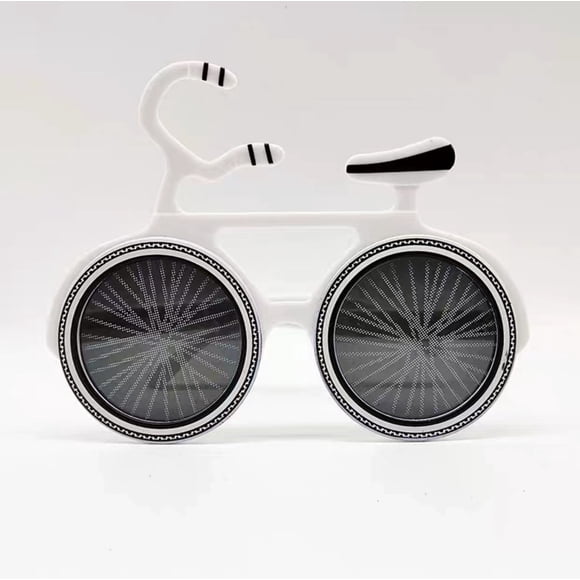 KAKOWELY 2 gafas de sol con forma de bicicleta: gafas de ciclismo, gafas novedosas para mascaradas, divertidas decoraciones para fiestas hawaianas, artículos de playa de verano para niños.