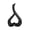 Black, variant on Flower Pot Household Solid Color Heart-shaped Ceramic Vase Decoration Living Room Office Decorations
