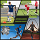 thumbnail image 4 of 2pzs Portería De Futbol Para Niños Con Equipo Entrenamiento Xtellar Negro, 4 of 4