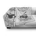 thumbnail image 2 of Sports Soft Flannel Fleece Throw Blanket, Vintage Baseball and Softball with Championship Winner Victory Theme, Cozy Plush for Indoor and Outdoor Use, 70" x 90", Charcoal Grey White, by Ambesonne, 2 of 5
