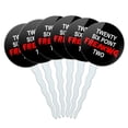 thumbnail image 1 of Twenty Six Point Freaking Two Marathon 26.2 Cupcake Picks Toppers Decoration Set of 6, 1 of 6