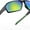 F: Gloss Black Frame, Chartruesse Mirror, variant on Polarized Fishing Sunglasses, UV400 TAC Lenses Chippewa