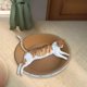 thumbnail image 1 of Rascador redondo para gatos, almohadilla para rascar, cuenco para nido, protector de muebles, cama redonda de salón, tablero rascador para SG, 1 of 8